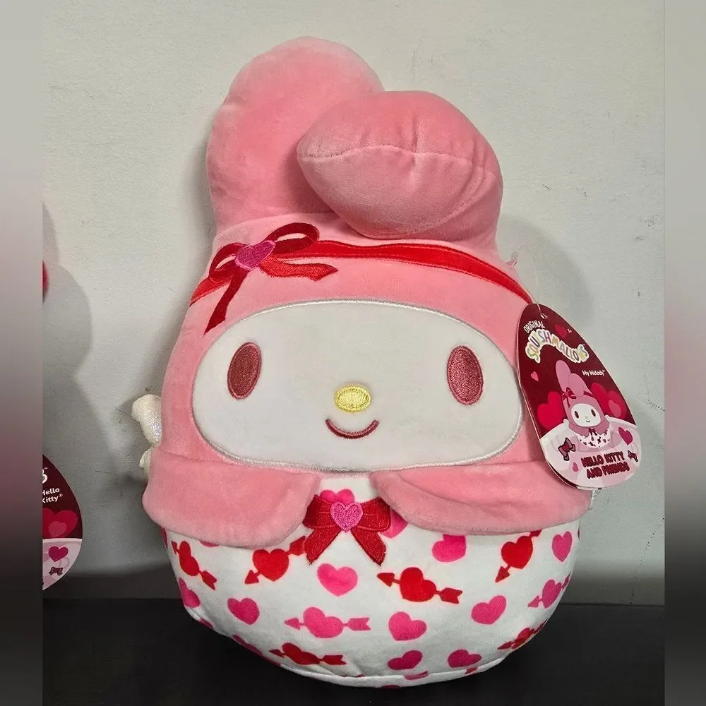 Squishmallows My Melody and Hello Kitty 2025 Valentines Day Release NEW Rare